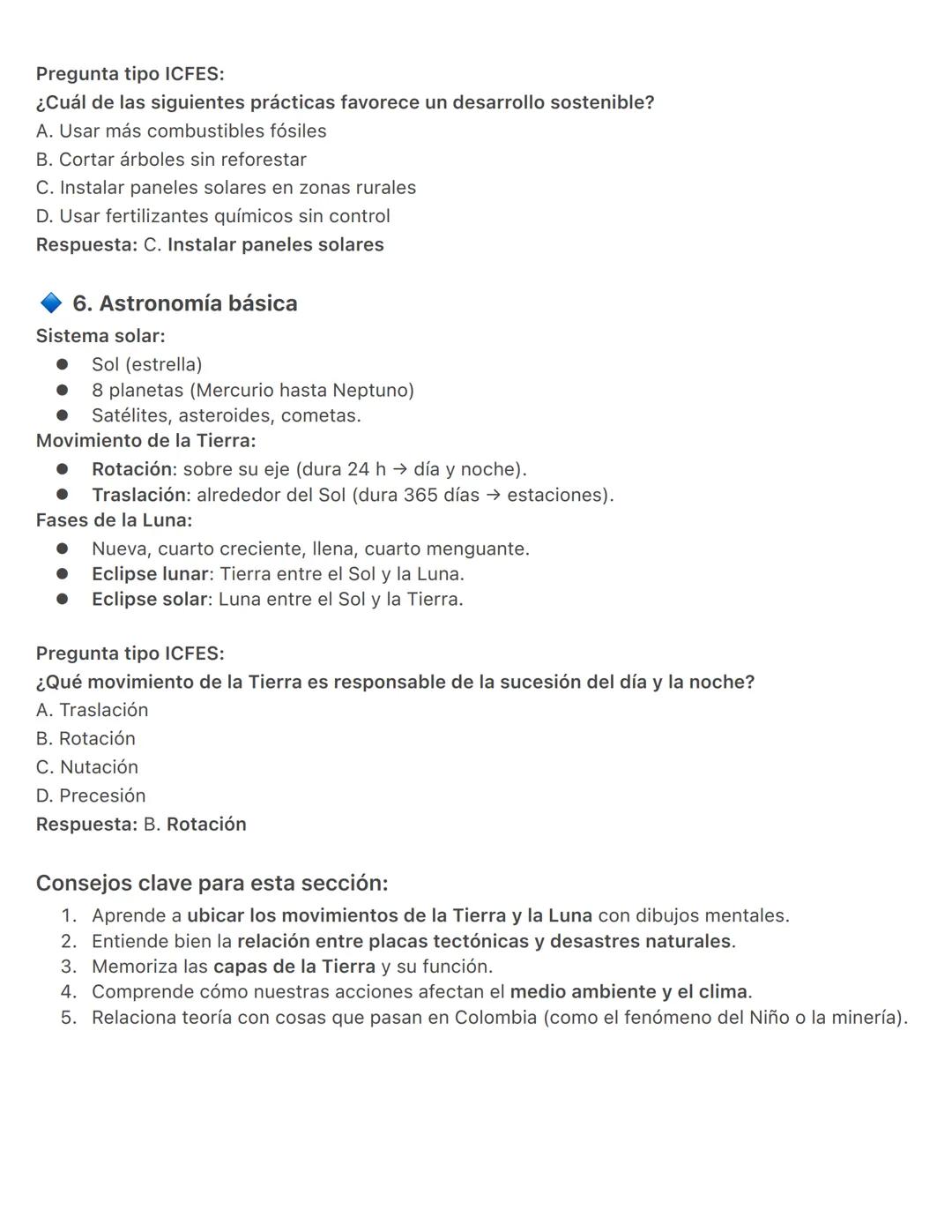ICFES Saber 11 - Ciencias Naturales
SECCIÓN 1: QUÍMICA
1. Estructura del átomo
Conceptos clave:
Átomo: Unidad básica de la materia.
Partícul