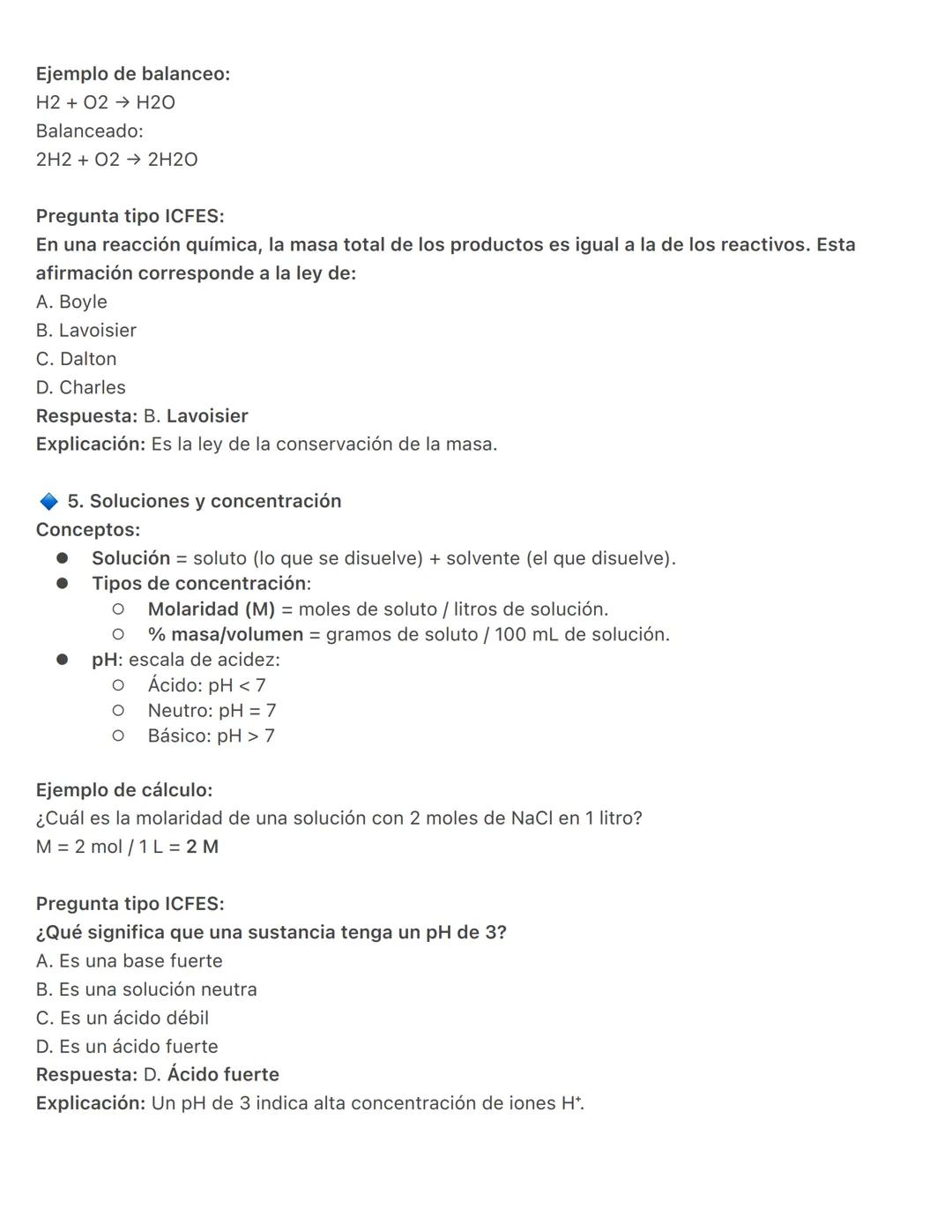 ICFES Saber 11 - Ciencias Naturales
SECCIÓN 1: QUÍMICA
1. Estructura del átomo
Conceptos clave:
Átomo: Unidad básica de la materia.
Partícul