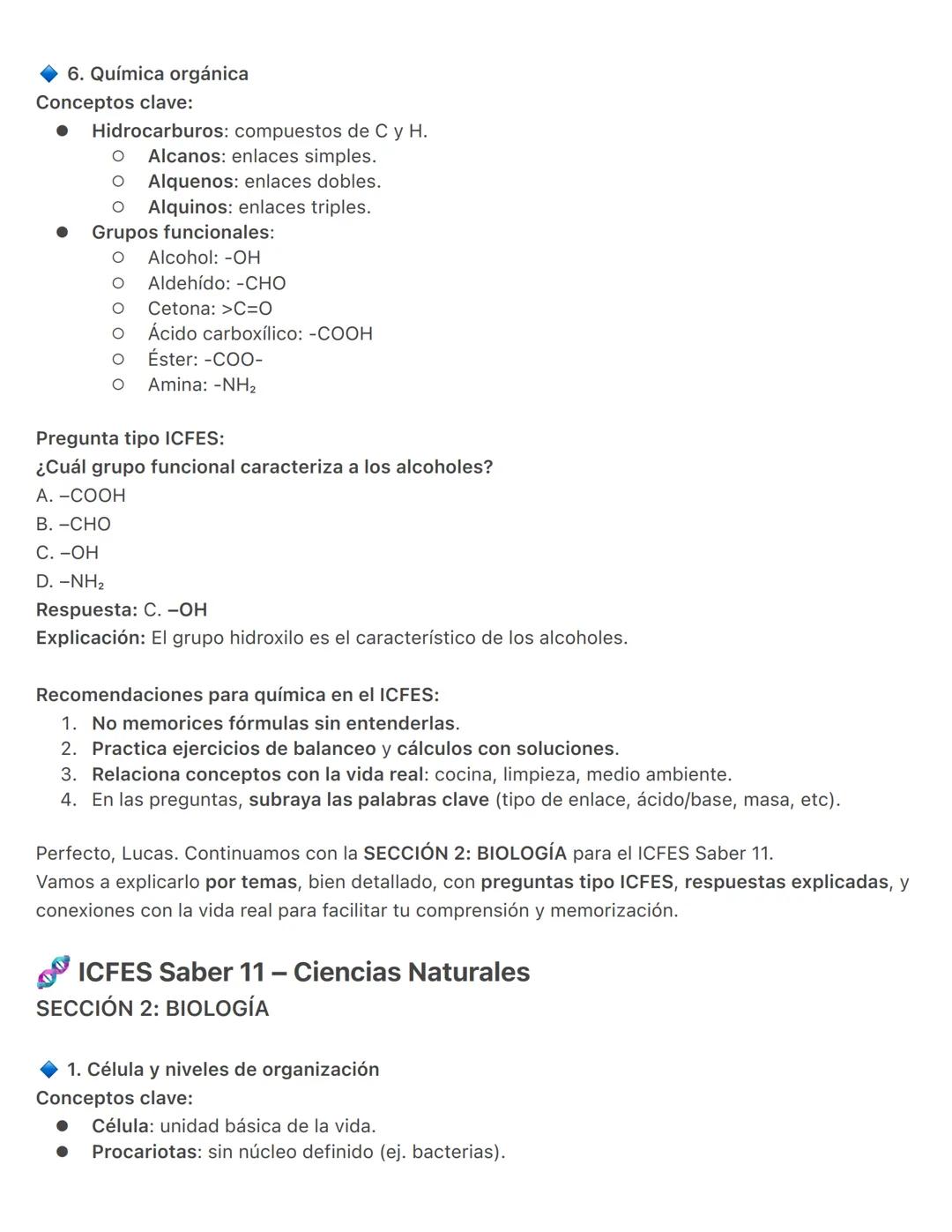 ICFES Saber 11 - Ciencias Naturales
SECCIÓN 1: QUÍMICA
1. Estructura del átomo
Conceptos clave:
Átomo: Unidad básica de la materia.
Partícul