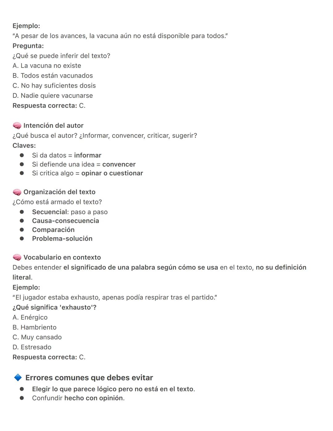 SECCIÓN 2: LECTURA CRÍTICA – ICFES SABER 11
Esta sección evalúa la capacidad para entender, analizar y reflexionar sobre distintos tipos de