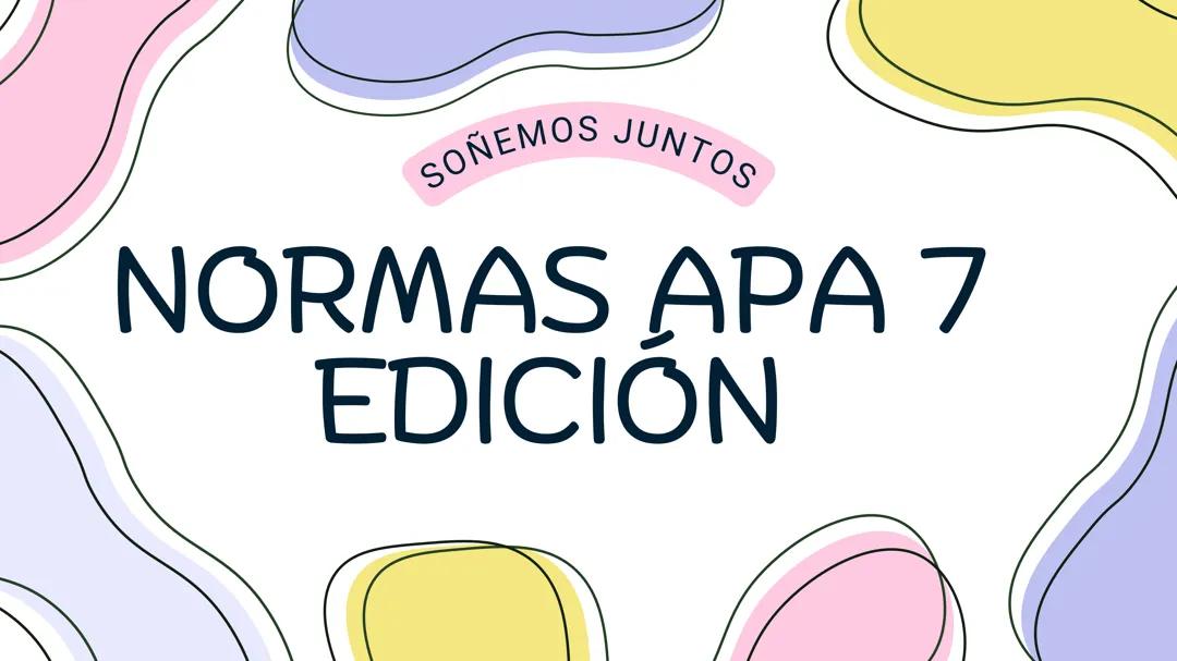 Normal APA 7ma Edición