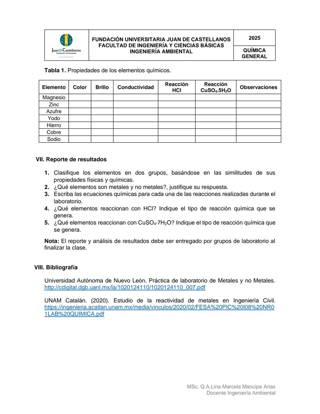 --- OCR Start ---
Juan D Castellanos
FUNDACIÓN UNIVERSITARIA JUAN DE CASTELLANOS
FACULTAD DE INGENIERÍA Y CIENCIAS BÁSICAS
INGENIERÍA AMBIEN