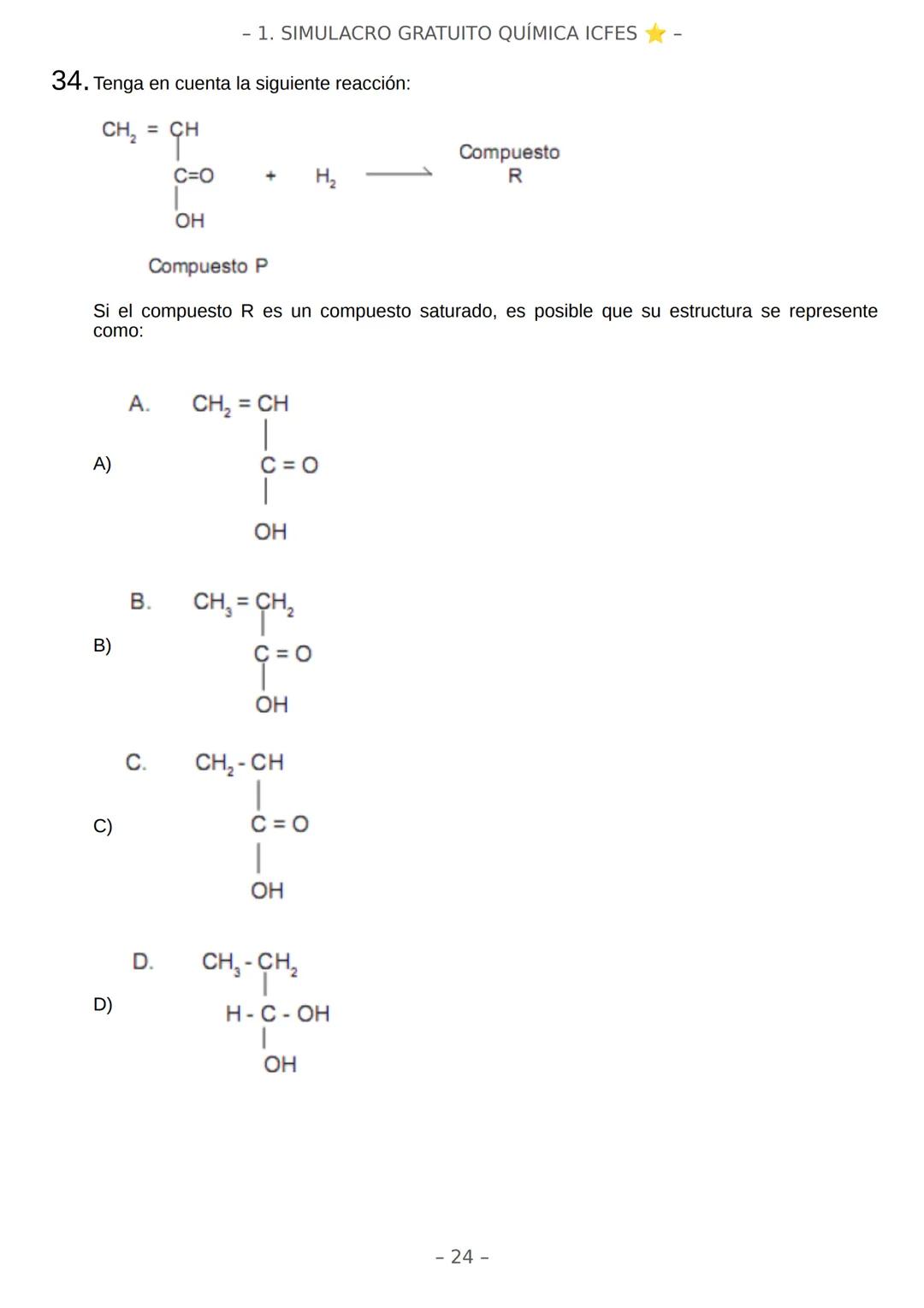 # SIMULACRO FILADD
filadd - 1. SIMULACRO GRATUITO QUÍMICA ICFES
Este simulacro de 34 preguntas busca ayudarte a medir tus competencias par