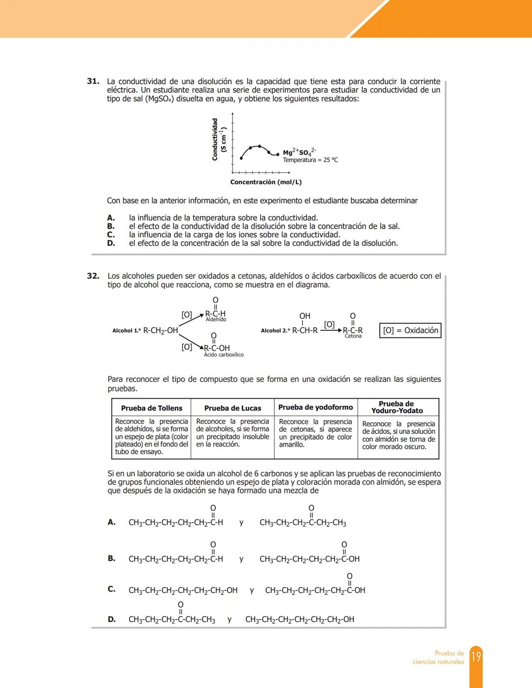 Cuadernillo de preguntas
Saber 11.°
Prueba de ciencias
naturales
icfes
saber 11.°
GOBIERNO
DE COLOMBIA
MINEDUCACIÓN icfes
mejor saber Presid