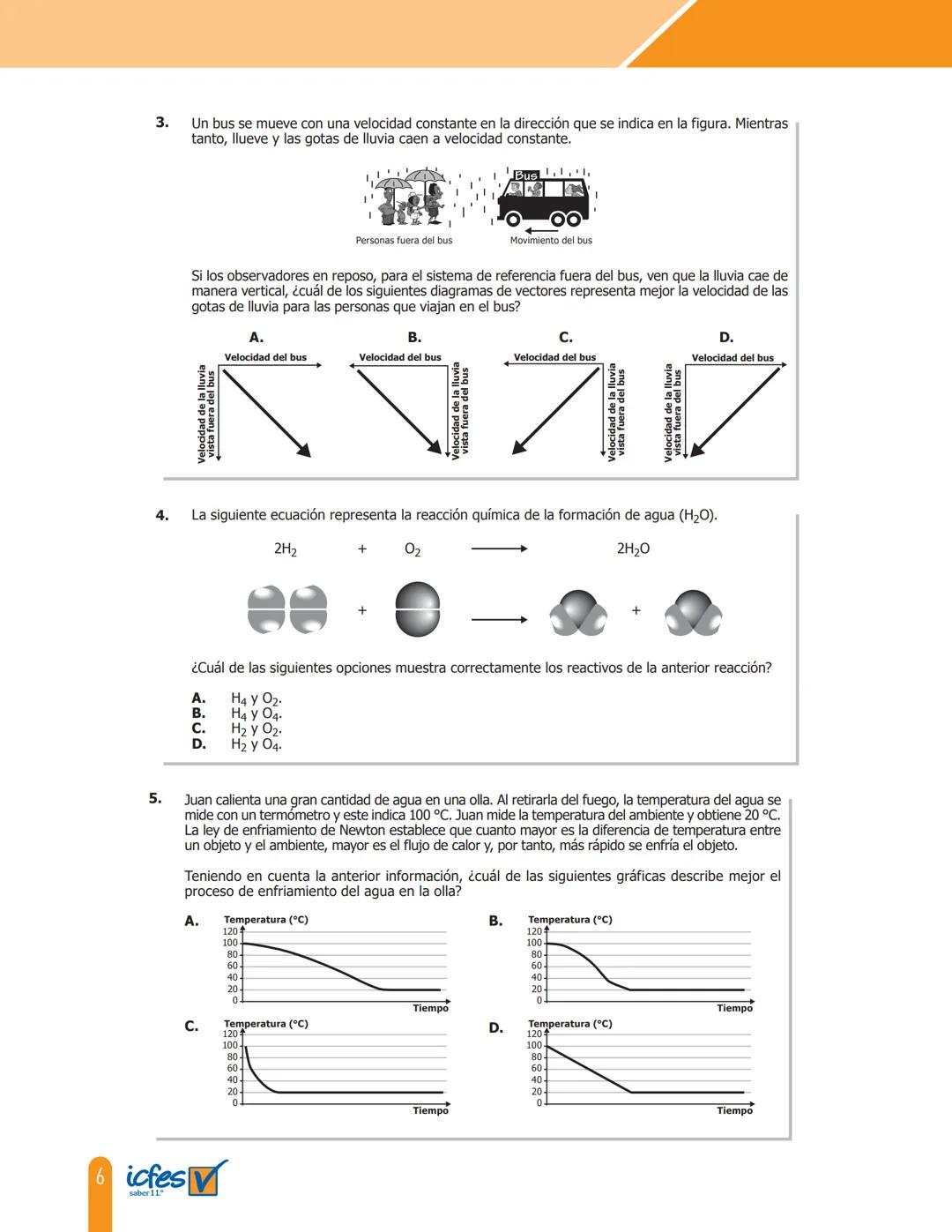 Cuadernillo de preguntas
Saber 11.°
Prueba de ciencias
naturales
icfes
saber 11.°
GOBIERNO
DE COLOMBIA
MINEDUCACIÓN icfes
mejor saber Presid