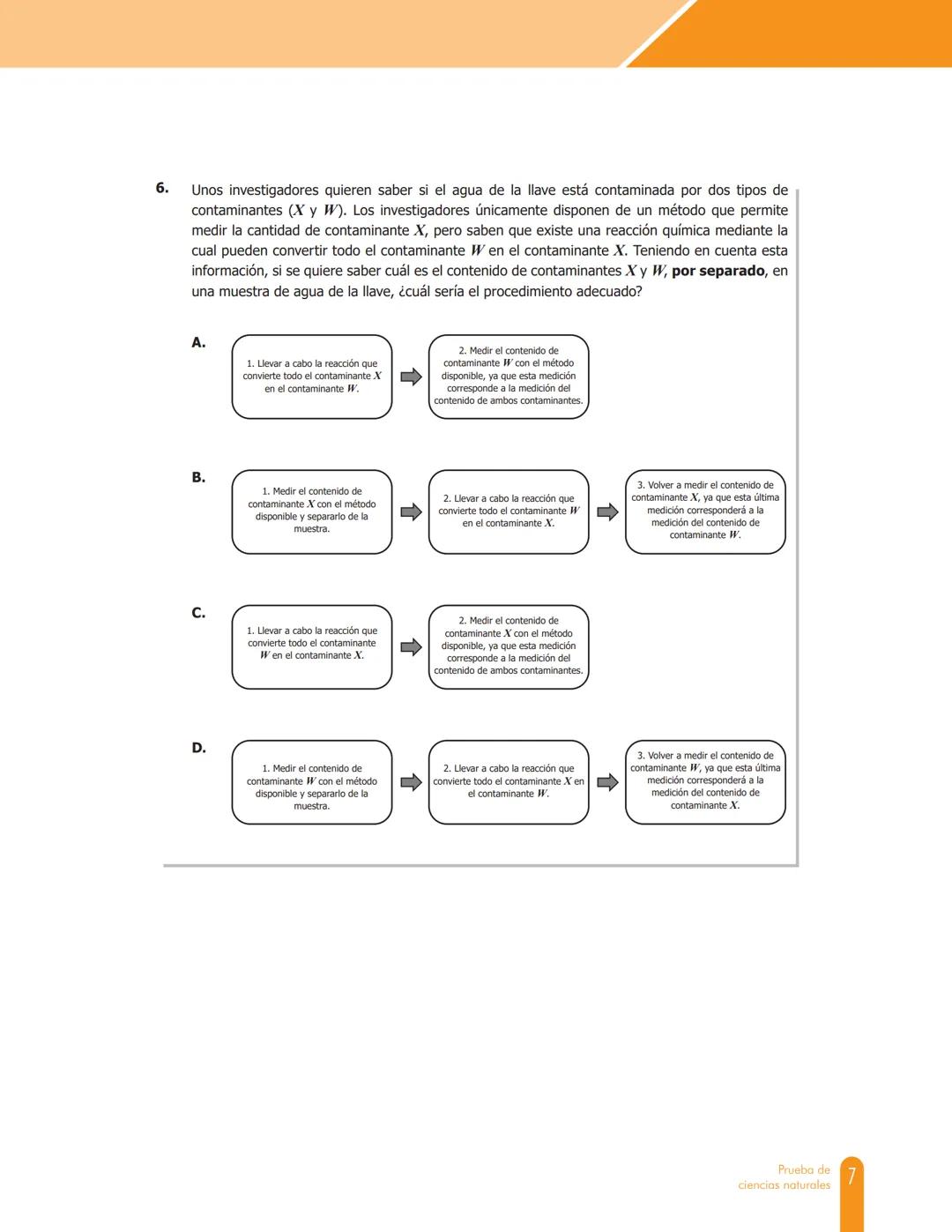 Cuadernillo de preguntas
Saber 11.°
Prueba de ciencias
naturales
icfes
saber 11.°
GOBIERNO
DE COLOMBIA
MINEDUCACIÓN icfes
mejor saber Presid