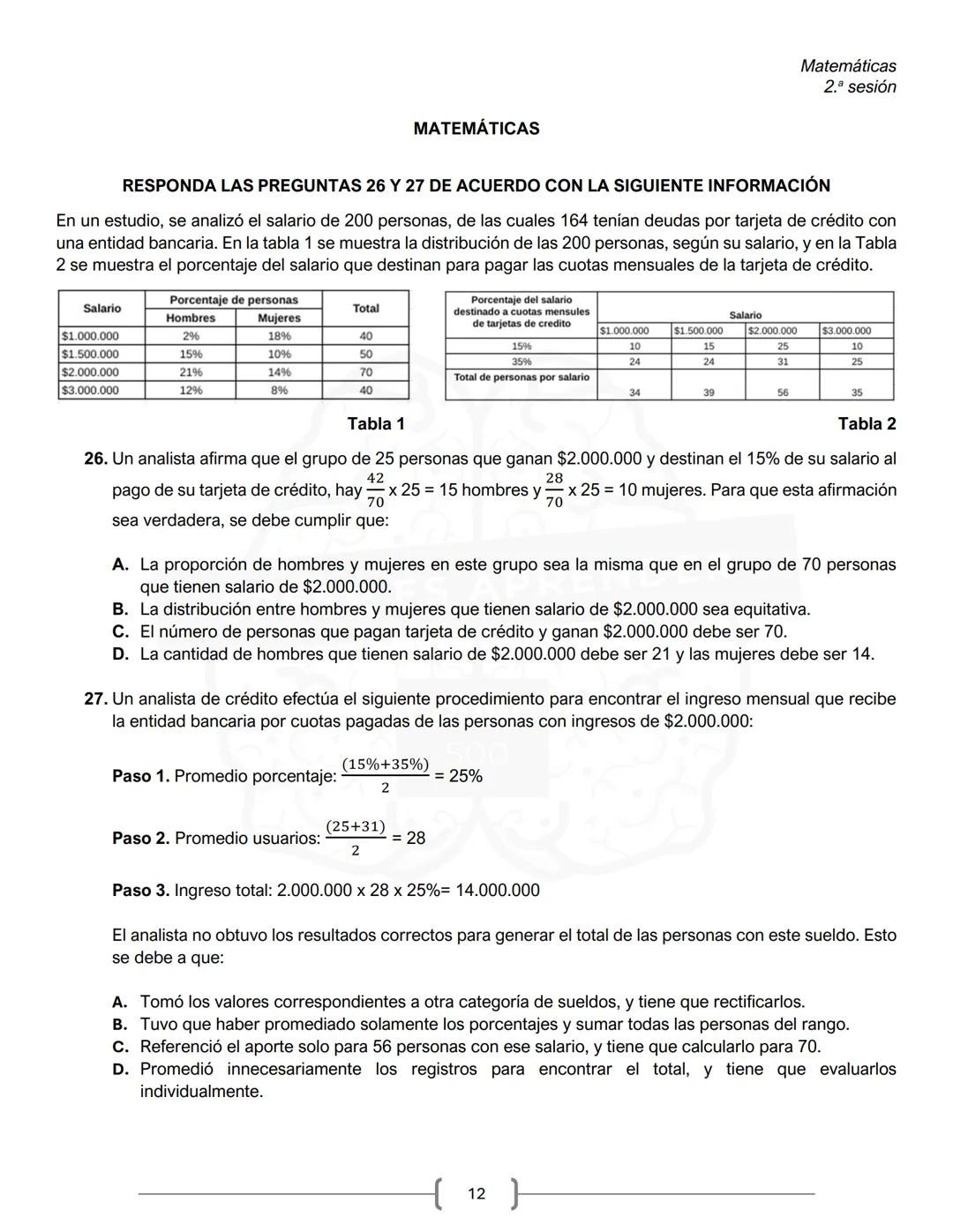 PREICFES GRUPO 500
GRUPO
500
CREER ES APR
SEGUNDA SESIÓN
PRUEBA S-1
No. Total de
Prueba
Preguntas
Tiempo Total
preguntas
Sociales y ciudadan