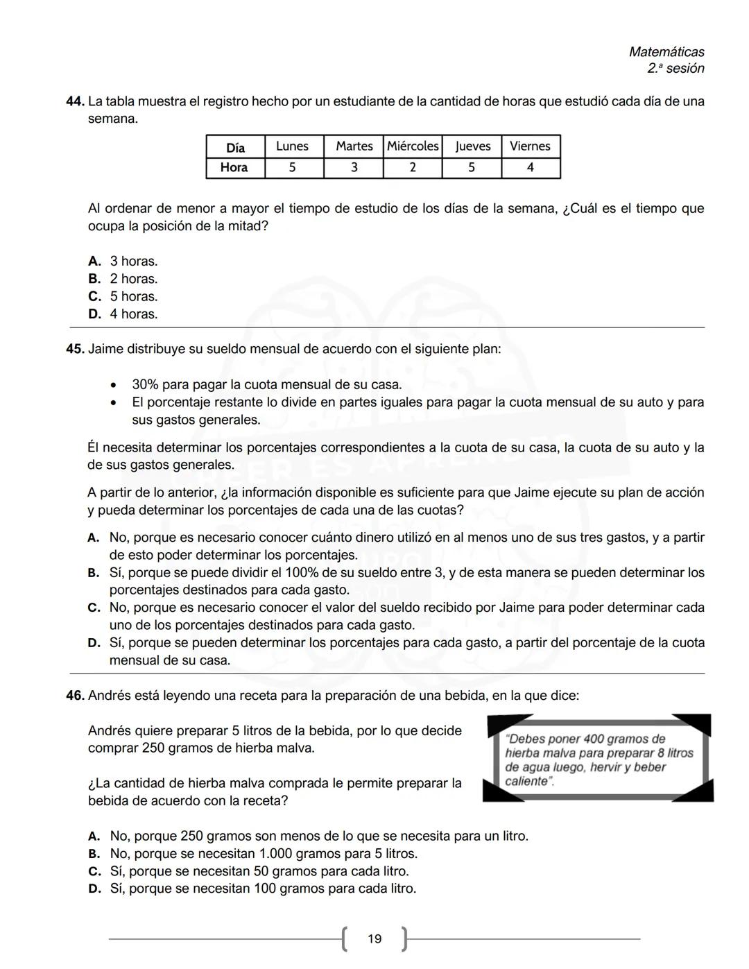 PREICFES GRUPO 500
GRUPO
500
CREER ES APR
SEGUNDA SESIÓN
PRUEBA S-1
No. Total de
Prueba
Preguntas
Tiempo Total
preguntas
Sociales y ciudadan