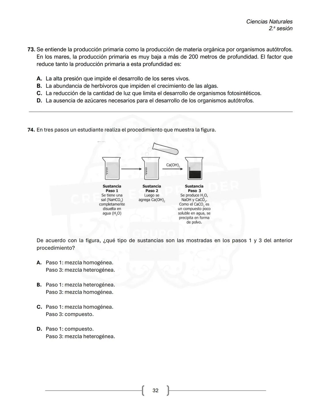 PREICFES GRUPO 500
GRUPO
500
CREER ES APR
SEGUNDA SESIÓN
PRUEBA S-1
No. Total de
Prueba
Preguntas
Tiempo Total
preguntas
Sociales y ciudadan
