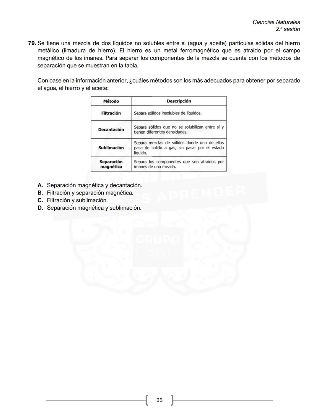 PREICFES GRUPO 500
GRUPO
500
CREER ES APR
SEGUNDA SESIÓN
PRUEBA S-1
No. Total de
Prueba
Preguntas
Tiempo Total
preguntas
Sociales y ciudadan