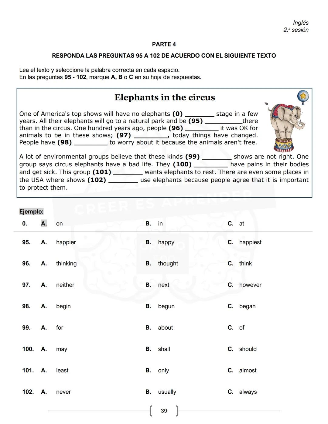 PREICFES GRUPO 500
GRUPO
500
CREER ES APR
SEGUNDA SESIÓN
PRUEBA S-1
No. Total de
Prueba
Preguntas
Tiempo Total
preguntas
Sociales y ciudadan