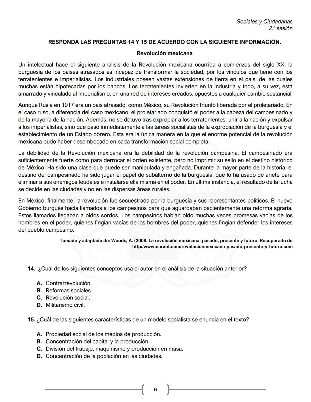 PREICFES GRUPO 500
GRUPO
500
CREER ES APR
SEGUNDA SESIÓN
PRUEBA S-1
No. Total de
Prueba
Preguntas
Tiempo Total
preguntas
Sociales y ciudadan