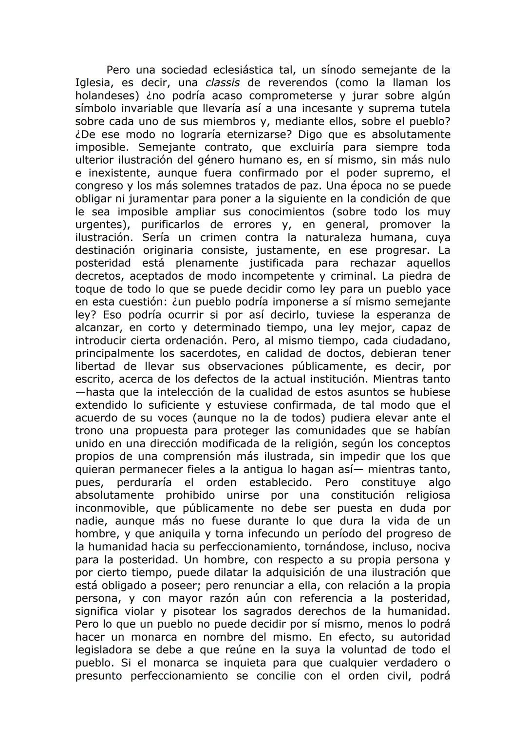 IMMANUEL KANT
Respuesta a la pregunta: ¿Qué es la ilustración? (1784)*
La ilustración es la salida del hombre de su minoría de edad. El
mism