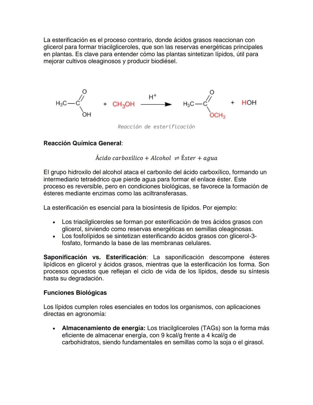 --- OCR Start ---
Bioquímica
1. Introducción a los Lípidos
UNIDAD: Lípidos
Los lípidos son biomoléculas esenciales caracterizadas por su ins