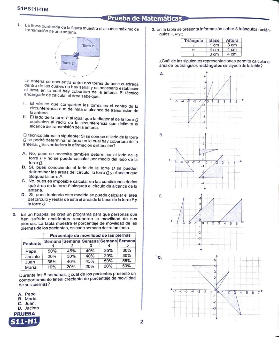 La
Evaluación
PRUEBA
S11-H1
Evaluación por Desempeño en Competencias
Primera sesión
En el siguiente cuadro se muestran las pruebas que confo