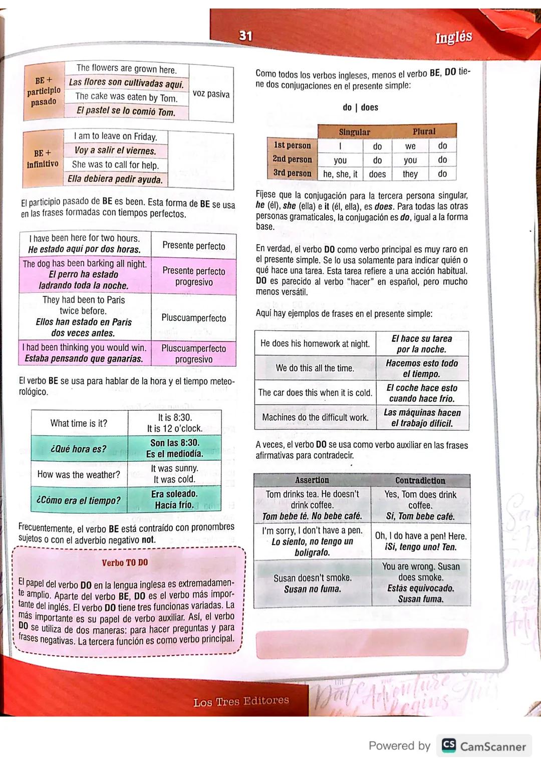 # Vocabulario
## Conjugación de verbos en inglés
La conjugación de verbos en inglés, como en cualquier idioma, tiene en cuenta dos aspecto