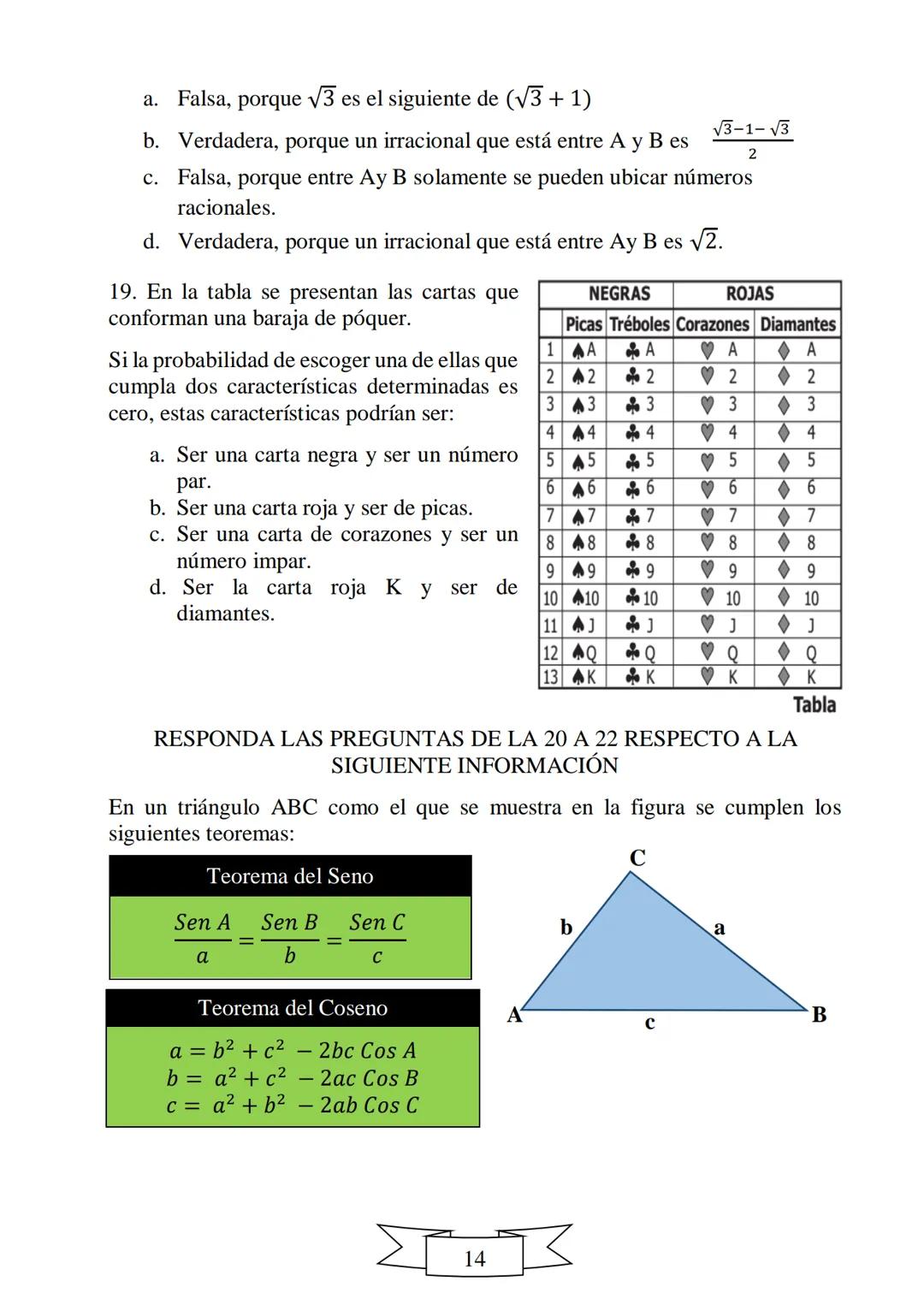 CUADERNILLO DE PREPARACIÓN
PARA LA PRUEBA DE ESTADO
SABER 11
"La educación es el arma más
poderosa que puedes utilizar para
cambiar el mundo