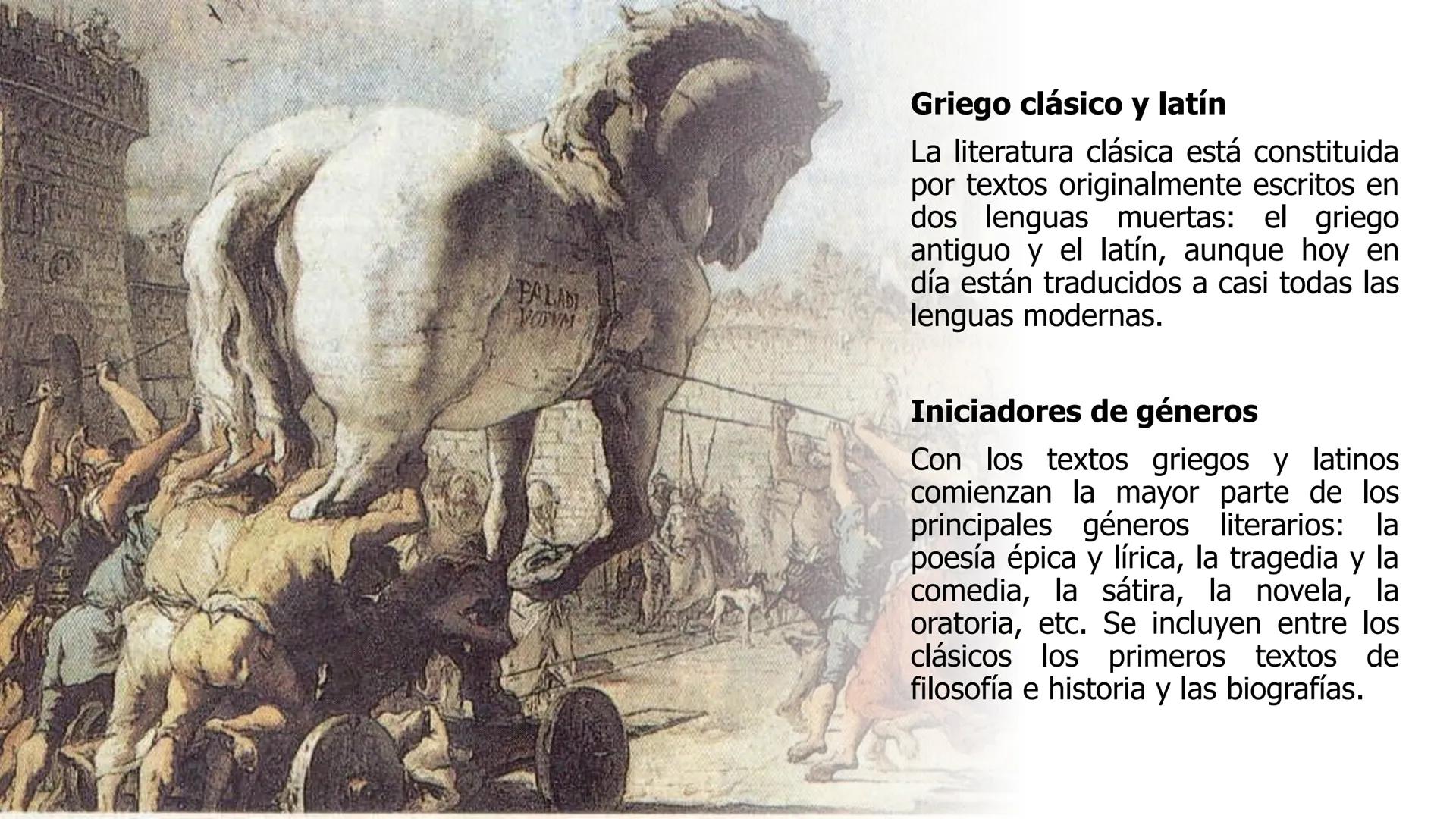 # Literatura clásica
Lenguaje y literatura ¿Qué es la literatura
clásica?
La literatura clásica es el conjunto de obras
escritas en griego