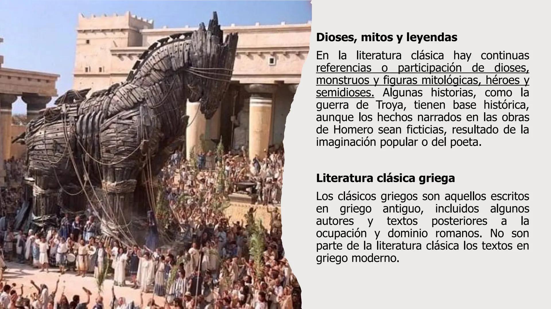 # Literatura clásica
Lenguaje y literatura ¿Qué es la literatura
clásica?
La literatura clásica es el conjunto de obras
escritas en griego