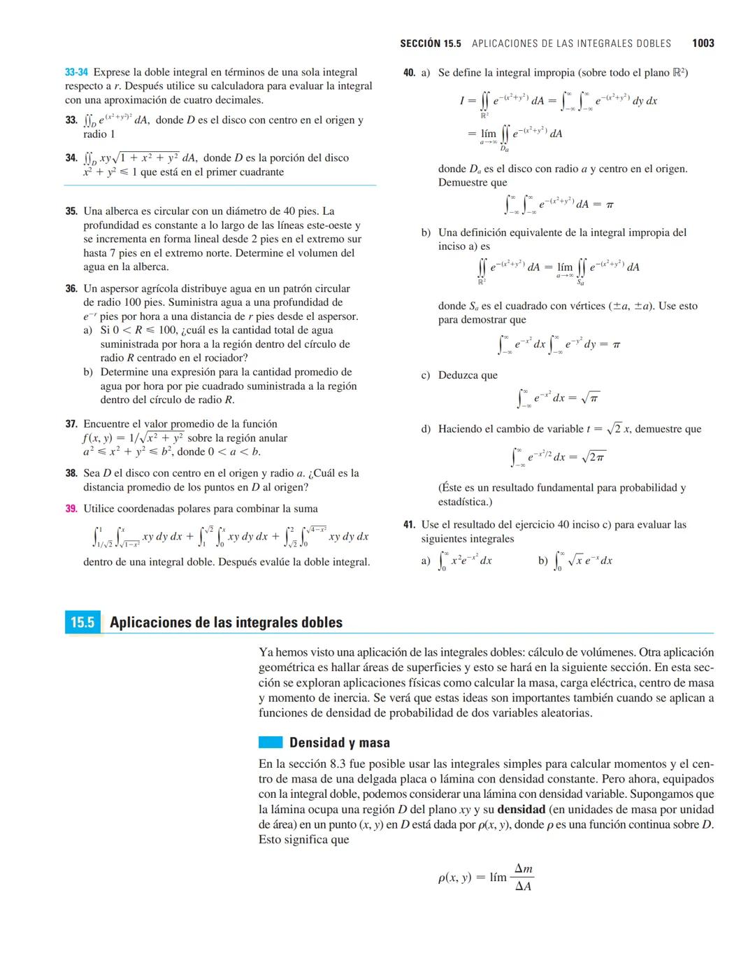 988 CAPÍTULO 15 INTEGRALES MÚLTIPLES
27. Encuentre el volumen del sólido que está debajo del
paraboloide elíptico $x^2/4 + y^2/9 + z = 1$ y