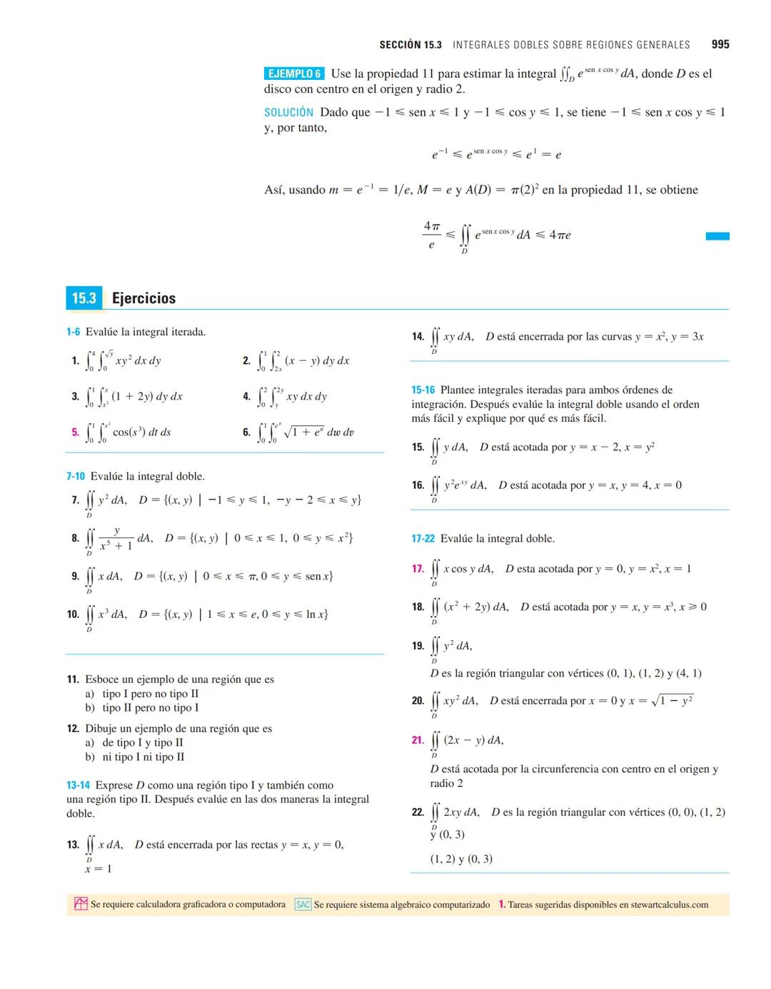 988 CAPÍTULO 15 INTEGRALES MÚLTIPLES
27. Encuentre el volumen del sólido que está debajo del
paraboloide elíptico $x^2/4 + y^2/9 + z = 1$ y