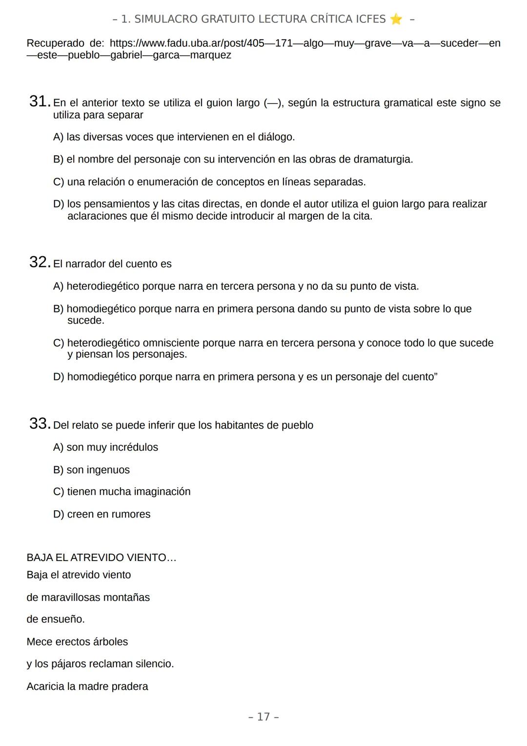 # SIMULACRO FILADD
filadd - 1. SIMULACRO GRATUITO LECTURA CRÍTICA ICFES
Recomendaciones:
* Nuestra plataforma registra el tiempo que te t