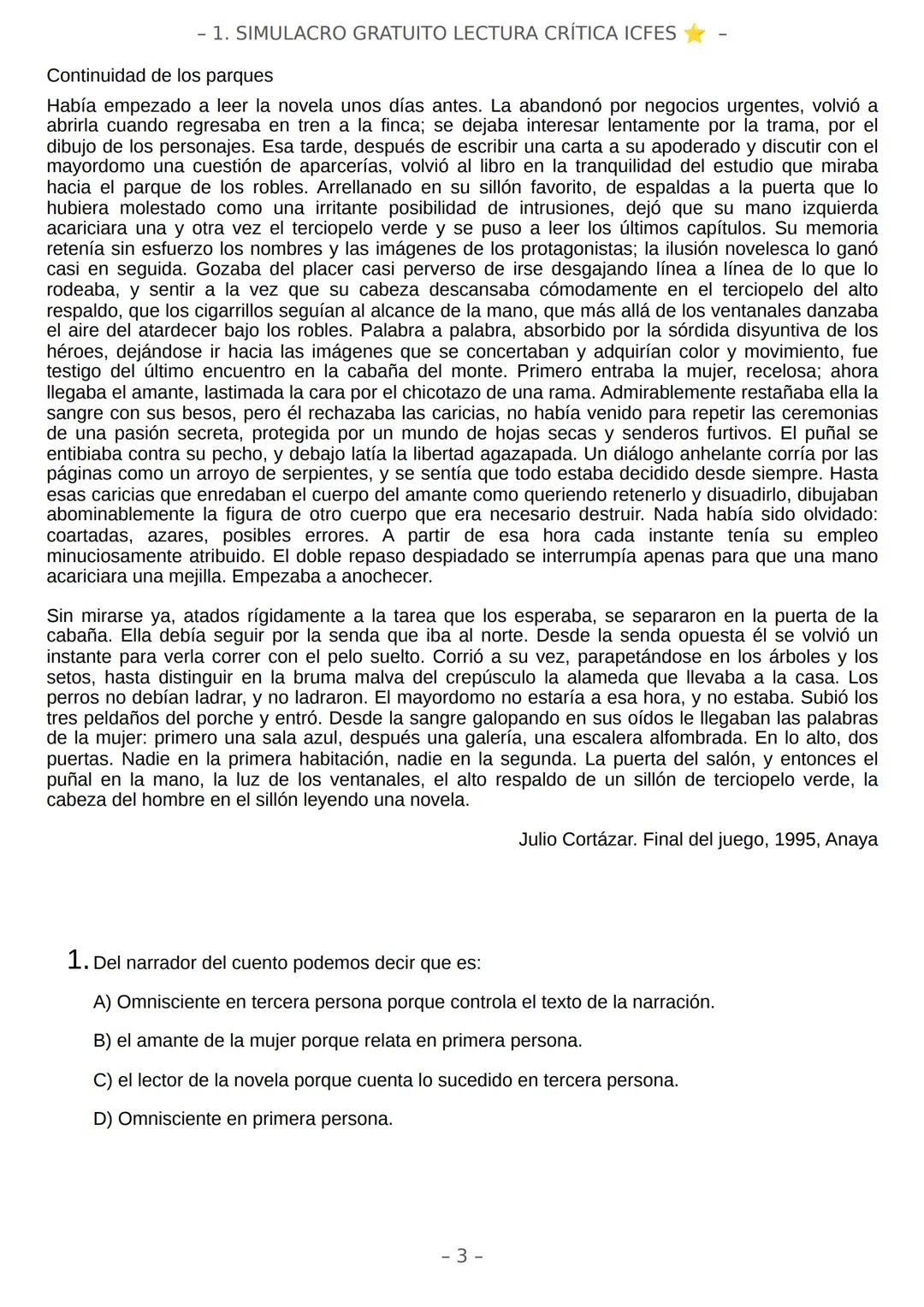 # SIMULACRO FILADD
filadd - 1. SIMULACRO GRATUITO LECTURA CRÍTICA ICFES
Recomendaciones:
* Nuestra plataforma registra el tiempo que te t