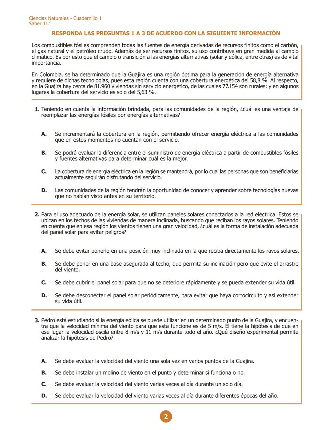 La educación
es de todos
Mineducación
G11.C.C
C111
Ciencias Naturales
Cuadernillo 1 2022
11.°
GRADO
07
¡Hola!
Queremos agradecer tu particip