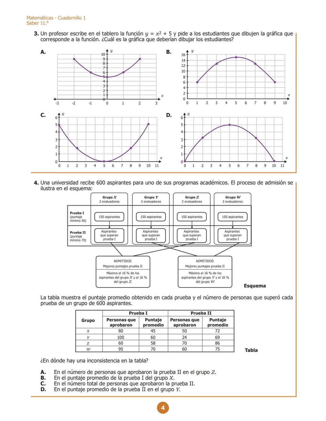 La educación
es de todos
Mineducación
07
G11.M.C
M111
Matemáticas
Cuadernillo 1 2022
11.°
GRADO
07
¡Hola!
Queremos agradecer tu participació