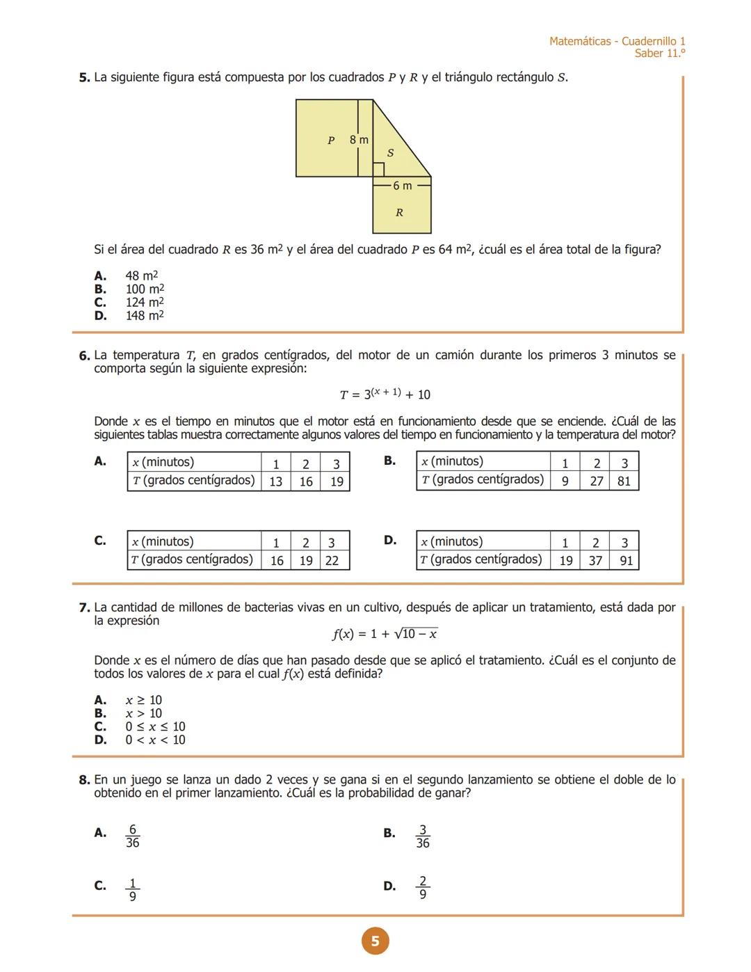 La educación
es de todos
Mineducación
07
G11.M.C
M111
Matemáticas
Cuadernillo 1 2022
11.°
GRADO
07
¡Hola!
Queremos agradecer tu participació