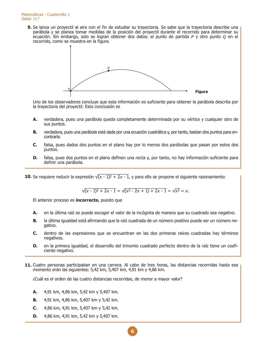 La educación
es de todos
Mineducación
07
G11.M.C
M111
Matemáticas
Cuadernillo 1 2022
11.°
GRADO
07
¡Hola!
Queremos agradecer tu participació