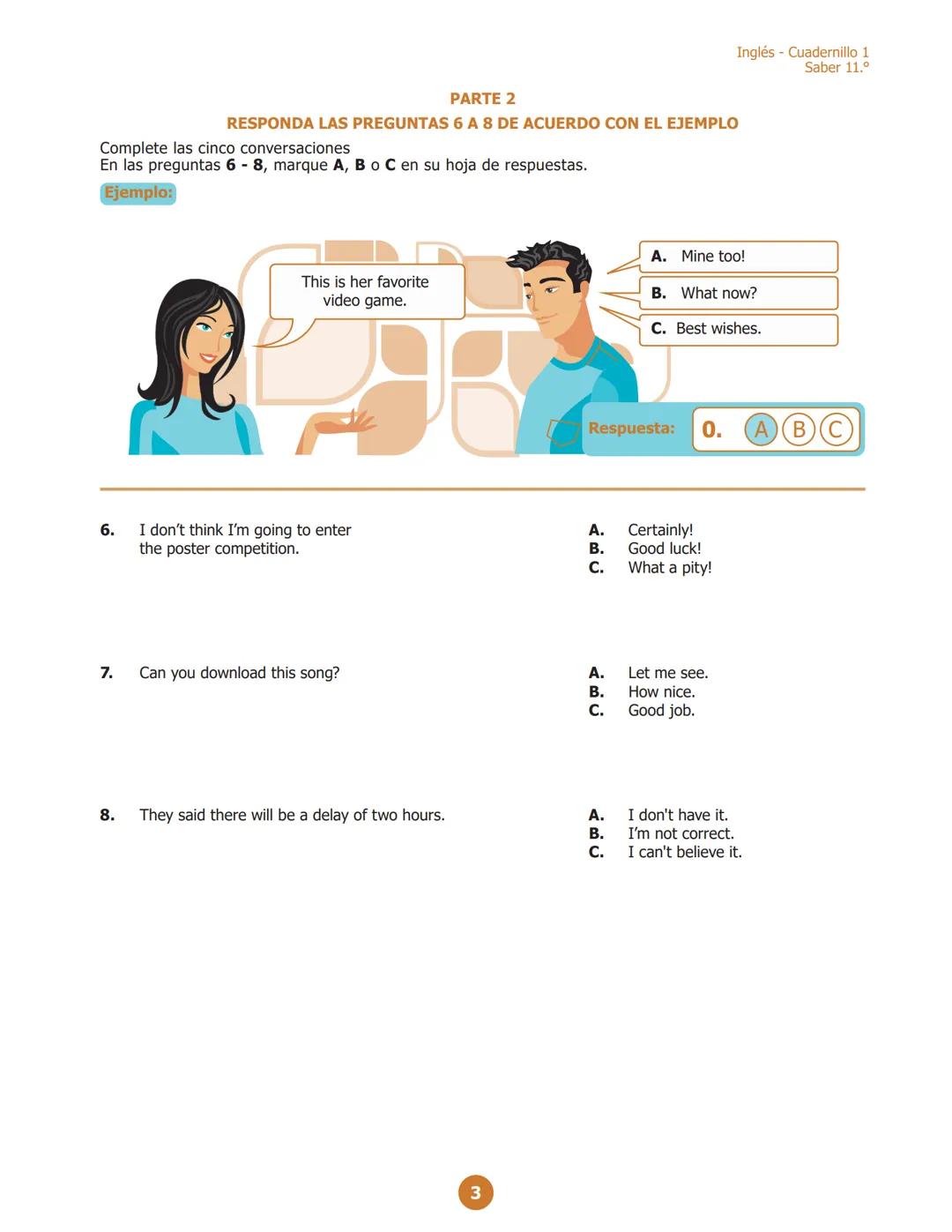 La educación
es de todos
Mineducación
07.
G11.I.B
Inglés
Cuadernillo 1 2021
1111
11.°
GRADO
07
¡Hola!
Queremos agradecer tu participación. A