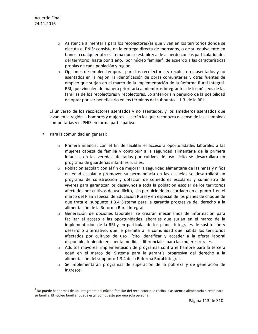 Acuerdo Final
24.11.2016
ACUERDO FINAL PARA LA TERMINACIÓN DEL CONFLICTO Y LA CONSTRUCCIÓN DE UNA PAZ
ESTABLE Y DURADERA
PREÁMBULO
Recordand