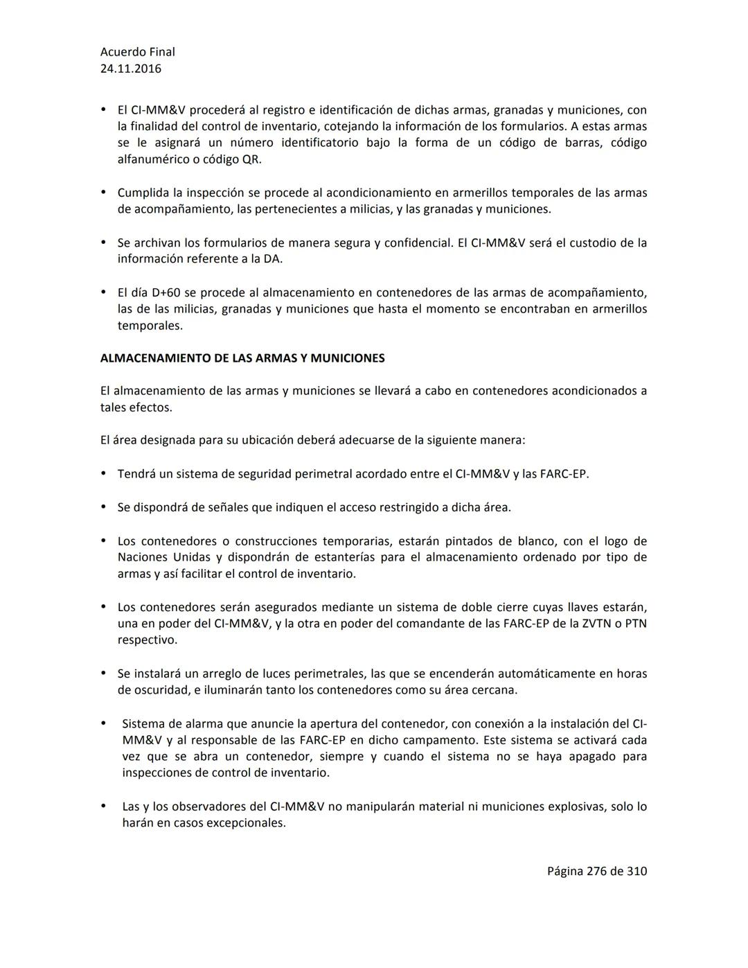 Acuerdo Final
24.11.2016
ACUERDO FINAL PARA LA TERMINACIÓN DEL CONFLICTO Y LA CONSTRUCCIÓN DE UNA PAZ
ESTABLE Y DURADERA
PREÁMBULO
Recordand