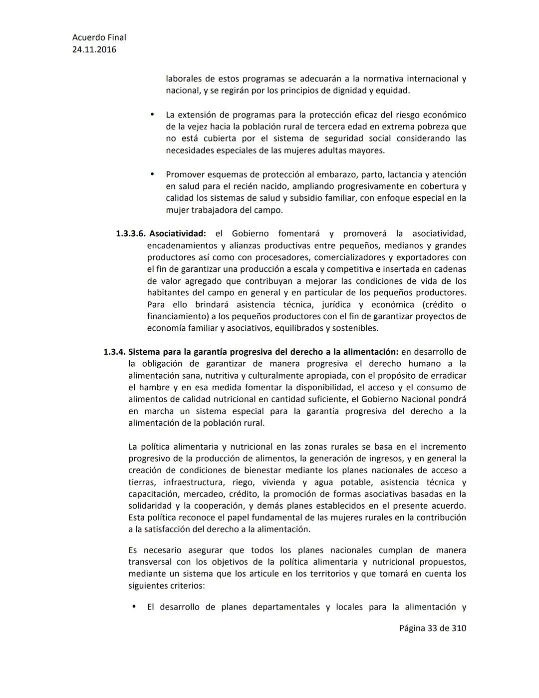 Acuerdo Final
24.11.2016
ACUERDO FINAL PARA LA TERMINACIÓN DEL CONFLICTO Y LA CONSTRUCCIÓN DE UNA PAZ
ESTABLE Y DURADERA
PREÁMBULO
Recordand