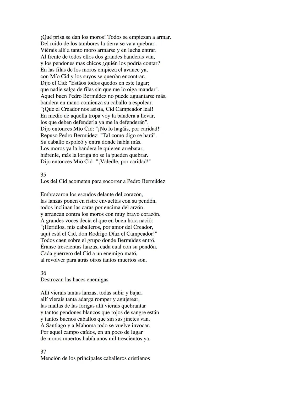 CANTAR DE MIO CID EN CASTELLANO MODERNO
Tirada 1
1.
El Cid convoca a sus vasallos; éstos se destierran con él.
Adiós del Cid a Vivar.
(Envió