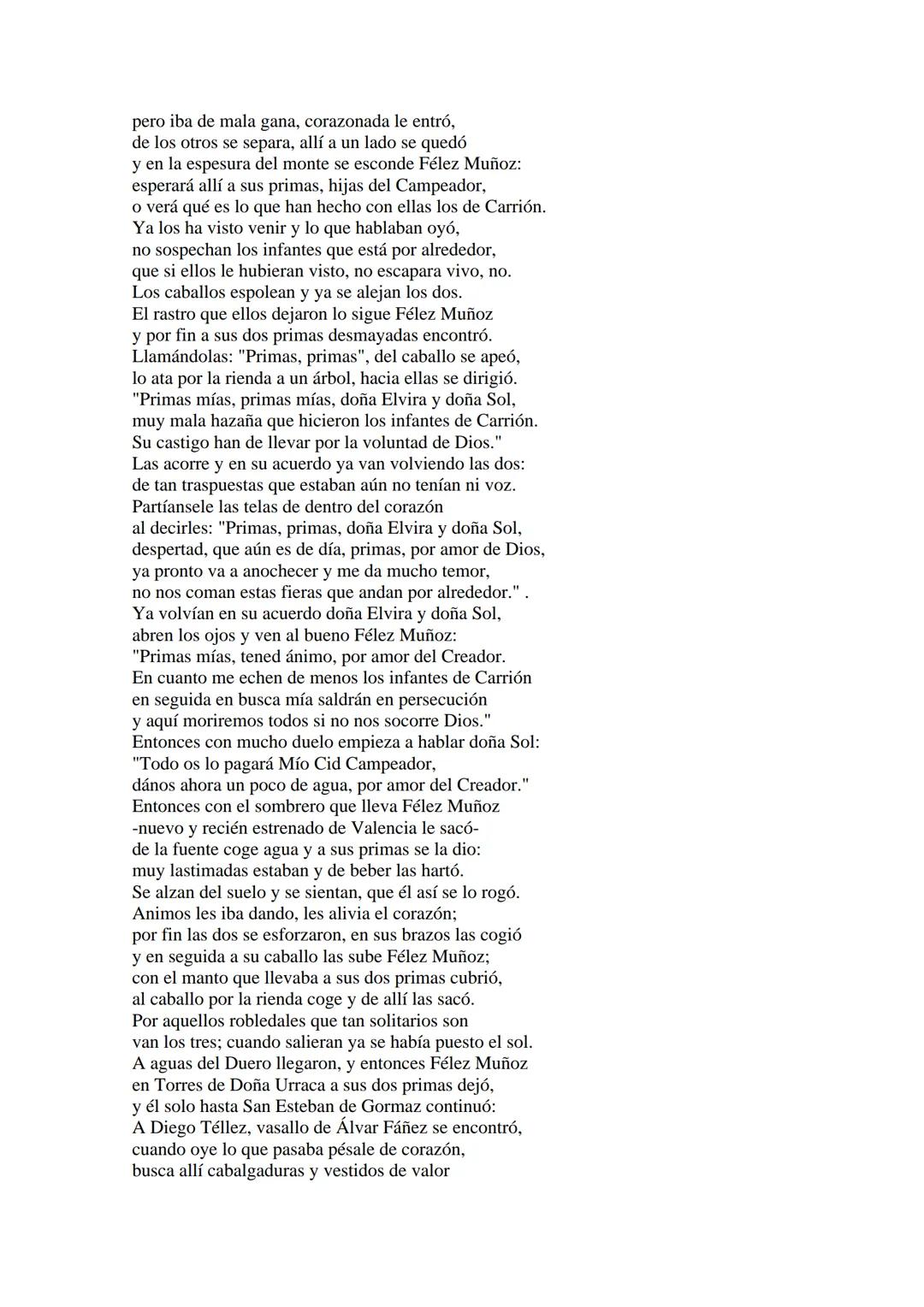 CANTAR DE MIO CID EN CASTELLANO MODERNO
Tirada 1
1.
El Cid convoca a sus vasallos; éstos se destierran con él.
Adiós del Cid a Vivar.
(Envió