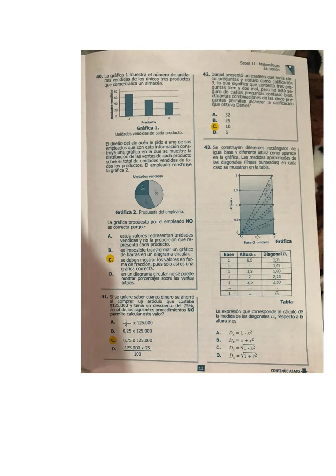 P8L-SL6-E80-337
QUE QUE EL NÚMERO DE ESTE CUADERNILLO
E SU HOJA DE RESPUESTAS SEAN IGUALES
π.
11°
11°
icfes
saber 11
2017-2
EXAMEN DE ESTADO