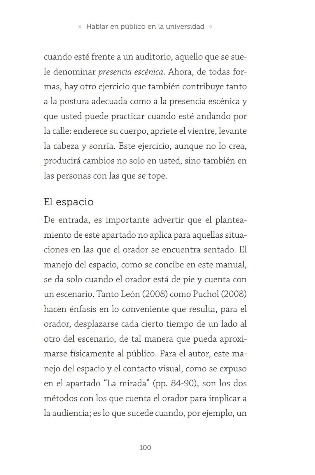 HABLAR EN
PÚBLICO EN LA
UNIVERSIDAD HABLAR EN
PÚBLICO EN LA
UNIVERSIDAD
Un manual para desenvolverse
ante una audiencia
John Moya Barreto
H