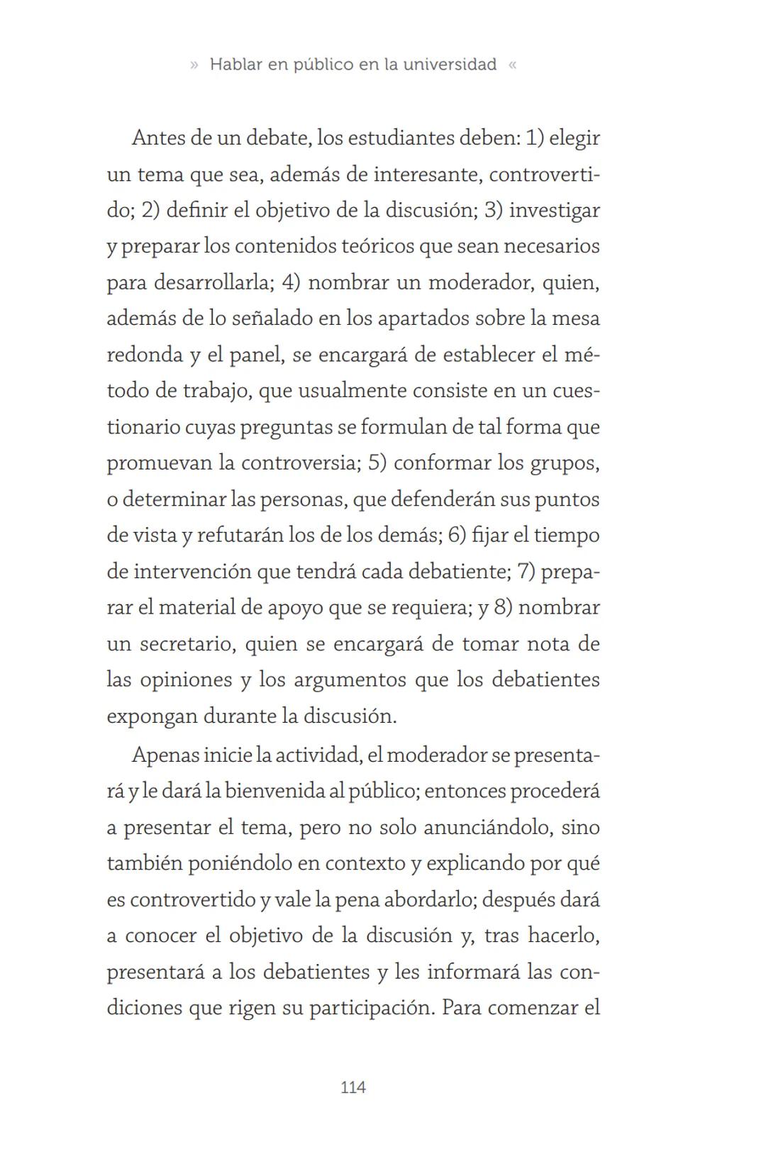 HABLAR EN
PÚBLICO EN LA
UNIVERSIDAD HABLAR EN
PÚBLICO EN LA
UNIVERSIDAD
Un manual para desenvolverse
ante una audiencia
John Moya Barreto
H
