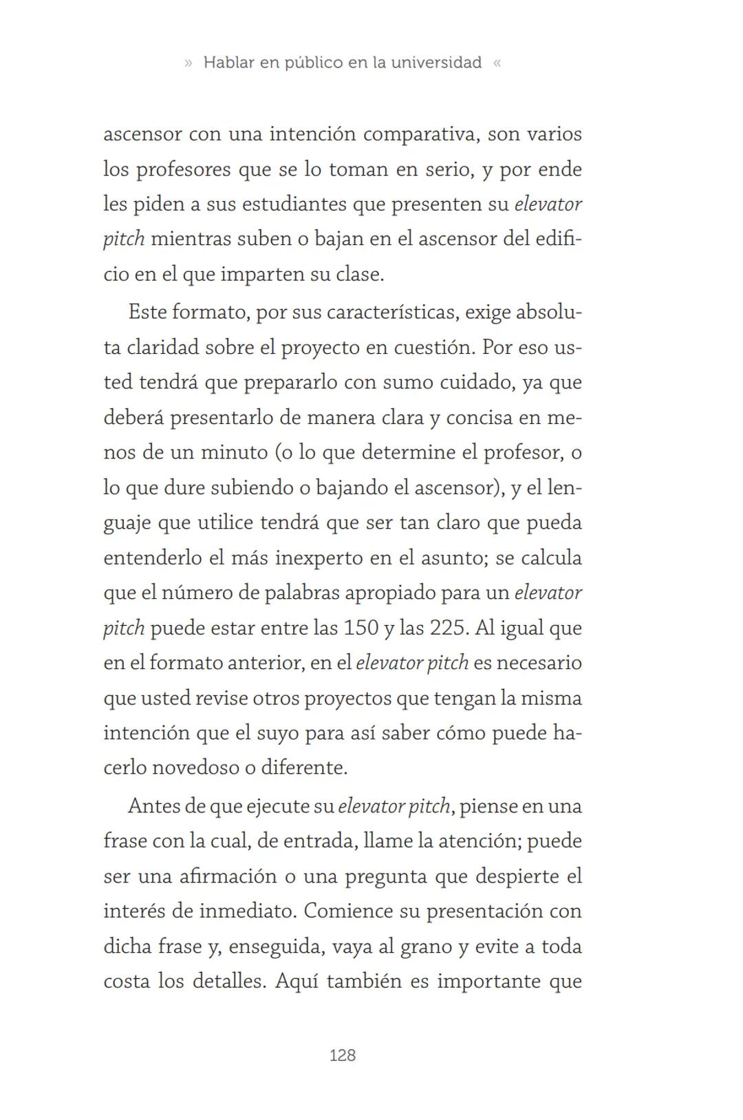 HABLAR EN
PÚBLICO EN LA
UNIVERSIDAD HABLAR EN
PÚBLICO EN LA
UNIVERSIDAD
Un manual para desenvolverse
ante una audiencia
John Moya Barreto
H
