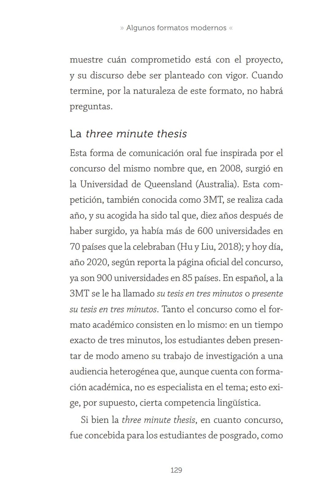 HABLAR EN
PÚBLICO EN LA
UNIVERSIDAD HABLAR EN
PÚBLICO EN LA
UNIVERSIDAD
Un manual para desenvolverse
ante una audiencia
John Moya Barreto
H