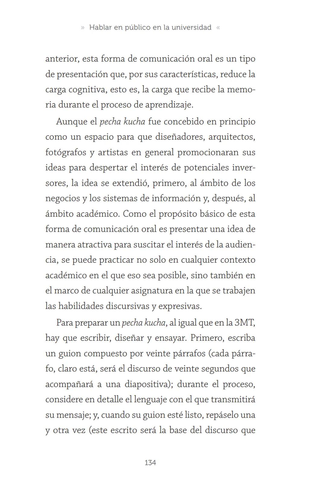 HABLAR EN
PÚBLICO EN LA
UNIVERSIDAD HABLAR EN
PÚBLICO EN LA
UNIVERSIDAD
Un manual para desenvolverse
ante una audiencia
John Moya Barreto
H