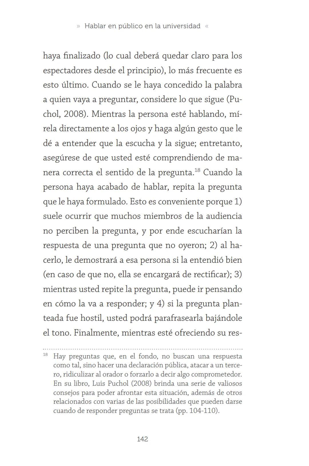 HABLAR EN
PÚBLICO EN LA
UNIVERSIDAD HABLAR EN
PÚBLICO EN LA
UNIVERSIDAD
Un manual para desenvolverse
ante una audiencia
John Moya Barreto
H