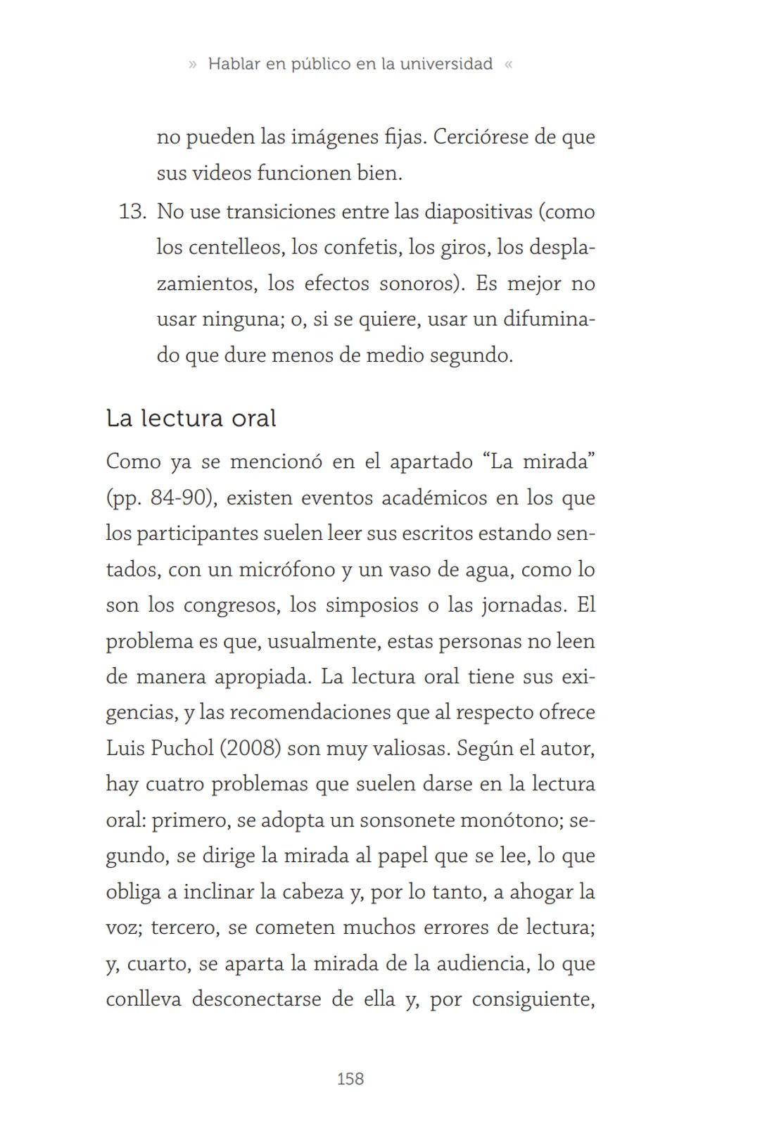 HABLAR EN
PÚBLICO EN LA
UNIVERSIDAD HABLAR EN
PÚBLICO EN LA
UNIVERSIDAD
Un manual para desenvolverse
ante una audiencia
John Moya Barreto
H