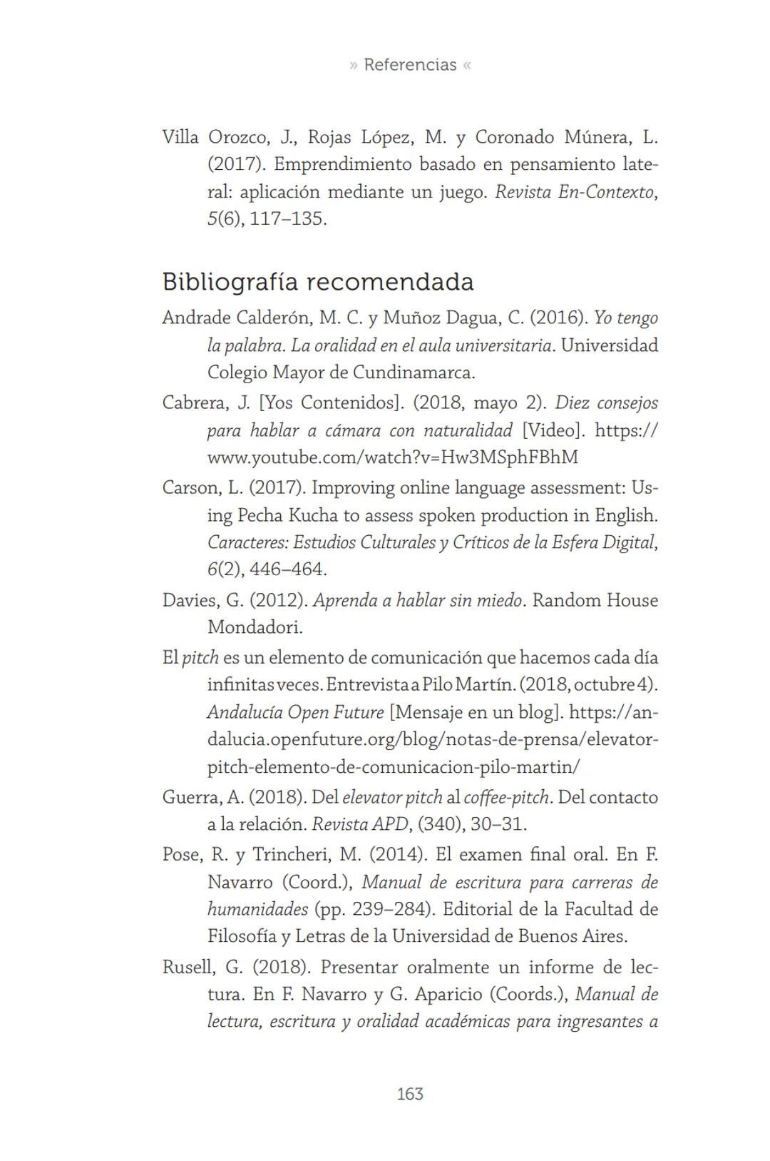 HABLAR EN
PÚBLICO EN LA
UNIVERSIDAD HABLAR EN
PÚBLICO EN LA
UNIVERSIDAD
Un manual para desenvolverse
ante una audiencia
John Moya Barreto
H