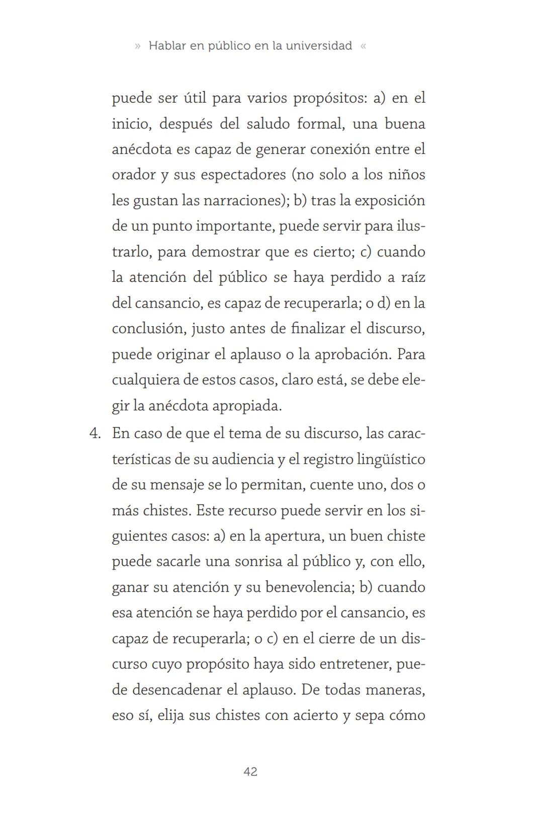HABLAR EN
PÚBLICO EN LA
UNIVERSIDAD HABLAR EN
PÚBLICO EN LA
UNIVERSIDAD
Un manual para desenvolverse
ante una audiencia
John Moya Barreto
H