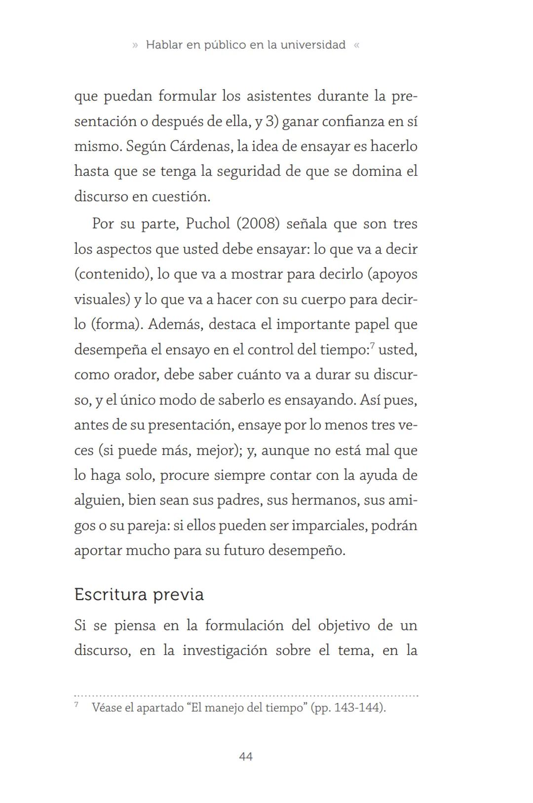 HABLAR EN
PÚBLICO EN LA
UNIVERSIDAD HABLAR EN
PÚBLICO EN LA
UNIVERSIDAD
Un manual para desenvolverse
ante una audiencia
John Moya Barreto
H