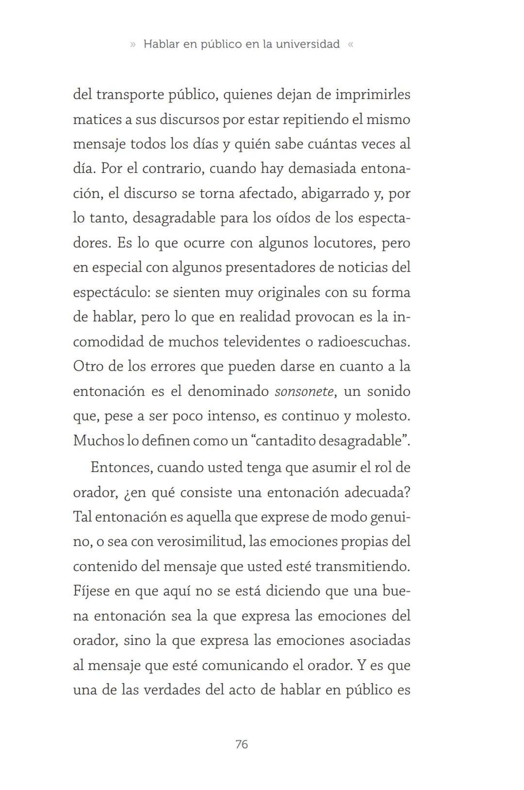 HABLAR EN
PÚBLICO EN LA
UNIVERSIDAD HABLAR EN
PÚBLICO EN LA
UNIVERSIDAD
Un manual para desenvolverse
ante una audiencia
John Moya Barreto
H