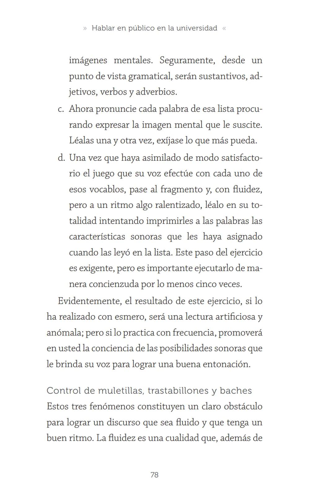 HABLAR EN
PÚBLICO EN LA
UNIVERSIDAD HABLAR EN
PÚBLICO EN LA
UNIVERSIDAD
Un manual para desenvolverse
ante una audiencia
John Moya Barreto
H